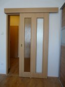 Posuvné dveře a renovace zárubní (byt Ostrava)